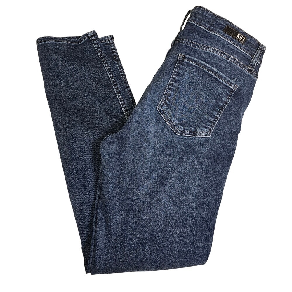 Kut From The Kloth Dark Was Skinny Jeans Size 8 Mid High Rise